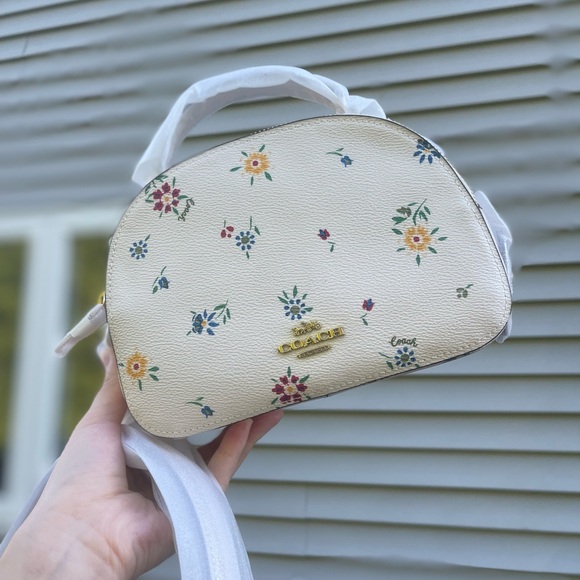 Coach Serena Satchel With Wild Meadow Print - Picture 1 of 6
